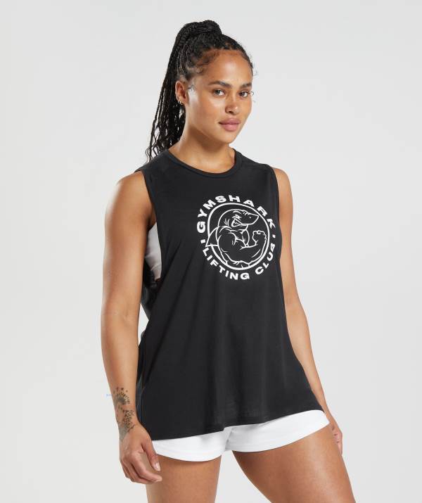 Damske Tielko Gymshark Legacy Čierne | JV3285701